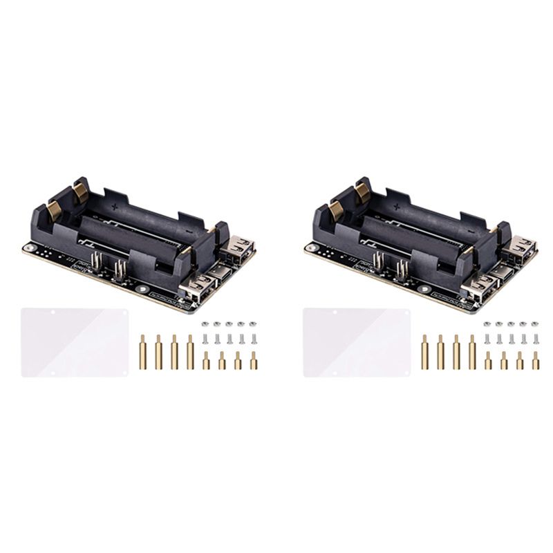 Raspberry Pi Uninterrupted Power Supply Ups 18650 - AA08-2X Raspberry Pi 4 için UPS