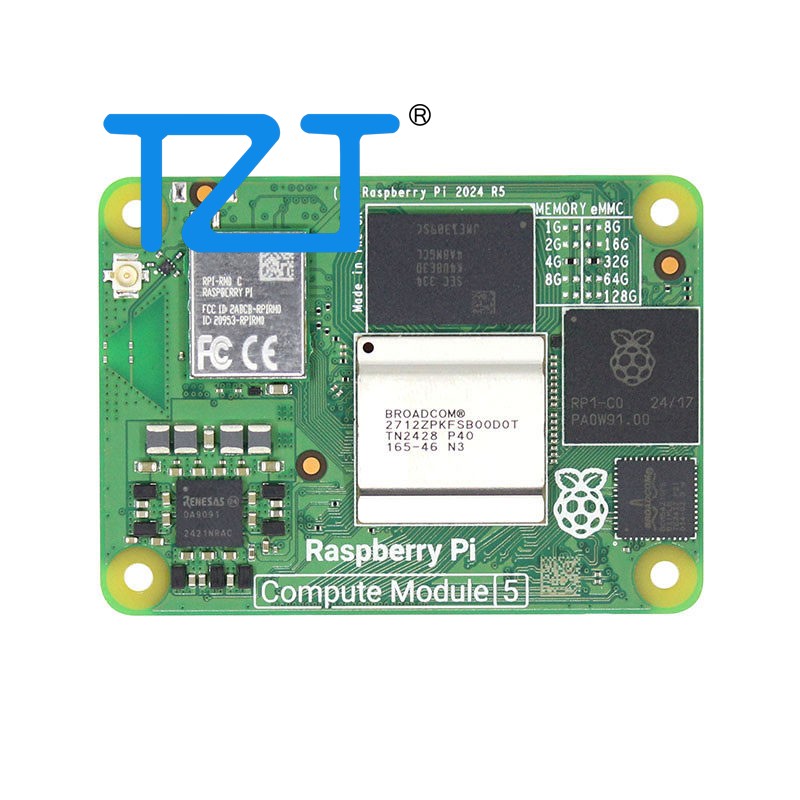 Raspberry Pi 5 8Gb Board - TZT Compute Module 5 Bluetooth5.0 Raspberry
