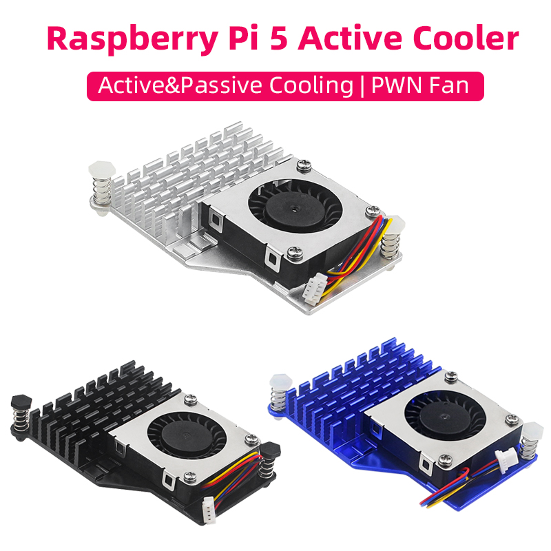 Raspberry Pi Water Cooling Kit - Ahududu Pi 5 aktif soğutucu alüminyum