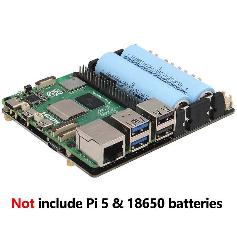 Raspberry Pi Uninterrupted Power Supply Ups 18650 - X1201 Raspberry Pi 5 UPS güç