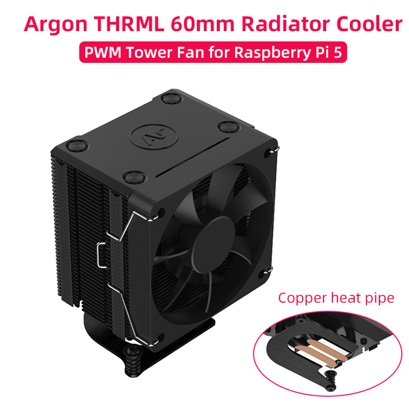 Raspberry Pi Water Cooling Kit - Ahududu Pi 5 Argon THRML 60mm