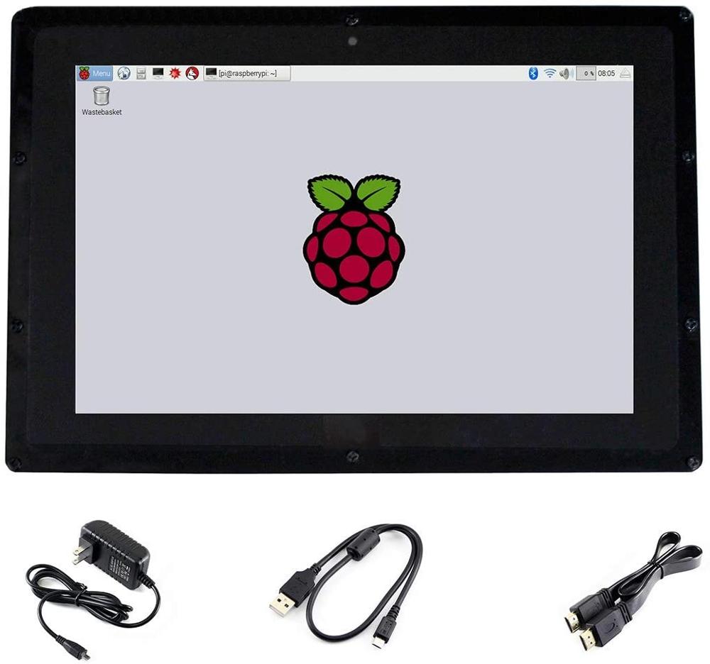 Raspberry Pi 10.1 Inch Capacitive Touch Screen Ips - Raspberry Pi 3 B/2 B/B+/A+ için