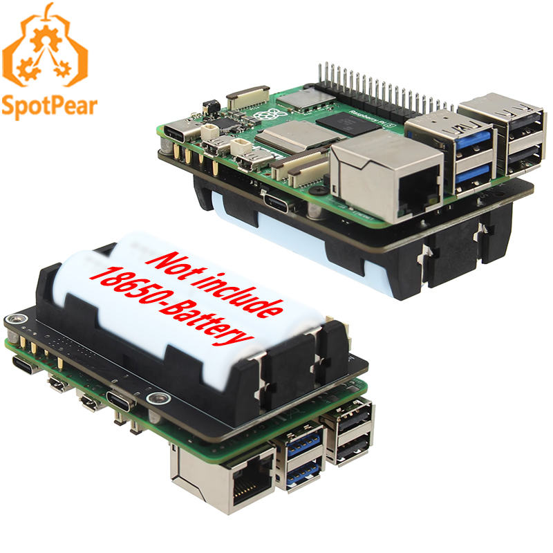Raspberry Pi Uninterrupted Power Supply Ups 18650 - X1200 Raspberry Pi 5 UPS Kartı