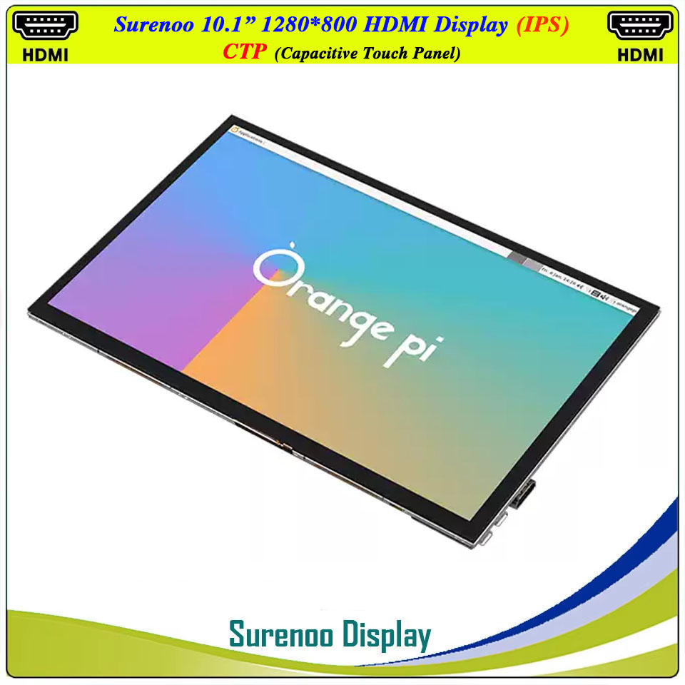 Raspberry Pi 10.1 Inch Capacitive Touch Screen Ips - 10.1 