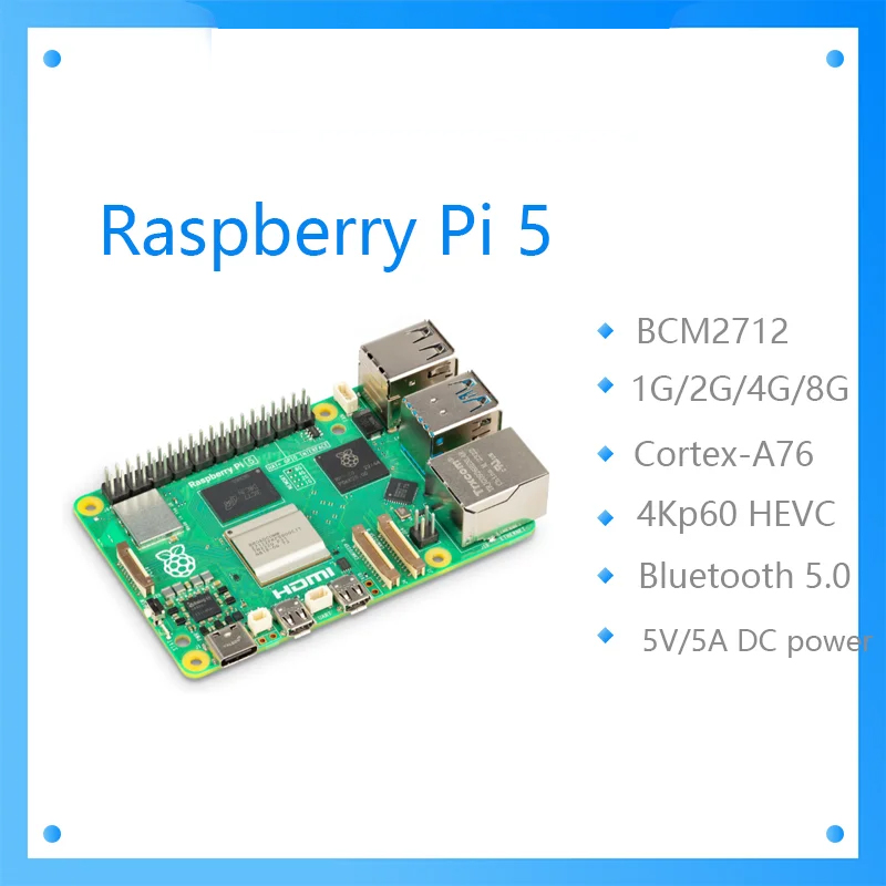 Raspberry Pi 5 8Gb Board - Resmi Orijinal Raspberry Pi 5 Cortex-A76