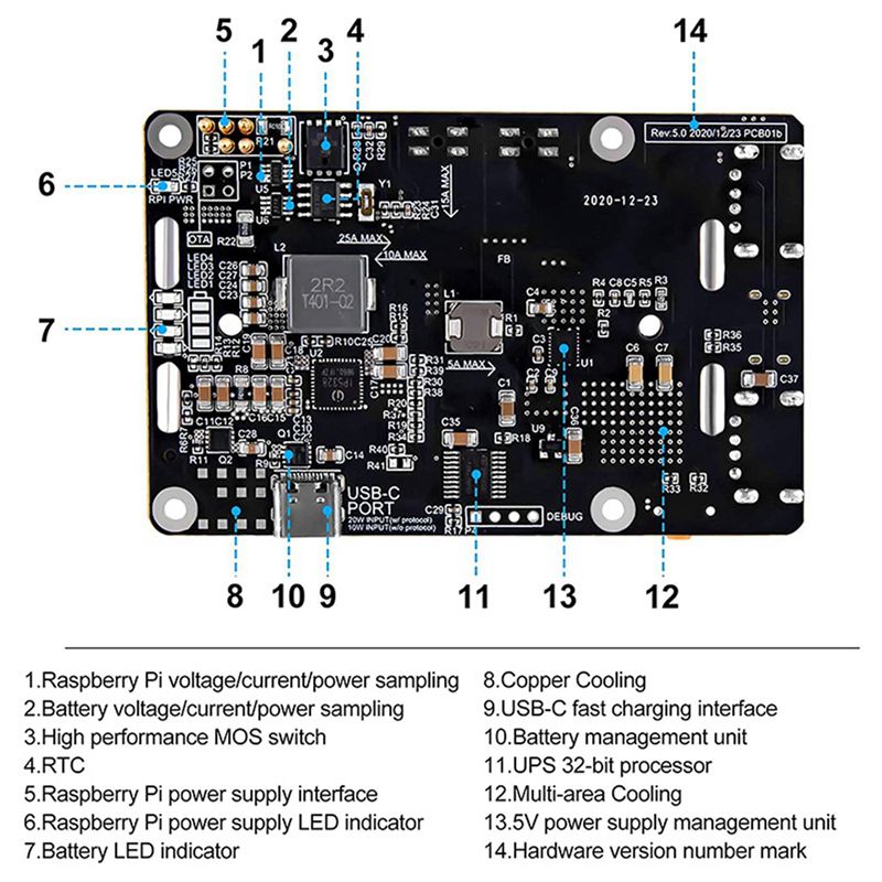 AA08-2X Raspberry Pi 4 için UP - Raspberry Pi Uninterrupted Power Supply Ups 18650 incelemesi ve fiyatı