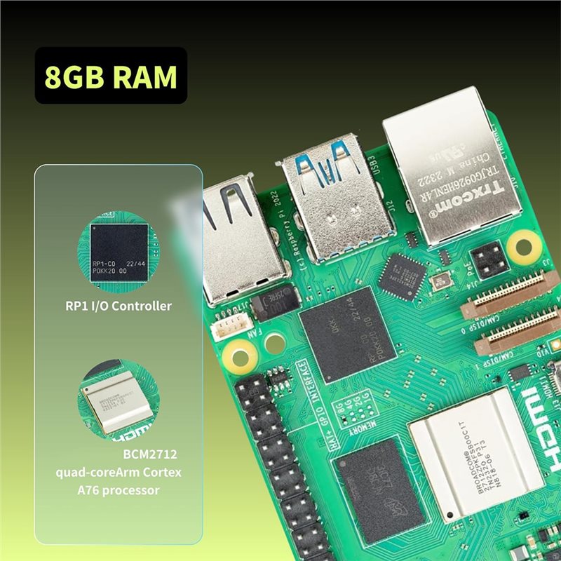 AS95-Irasptek Başlangıç ​​Kiti - Raspberry Pi 5 8Gb Board incelemesi ve fiyatı
