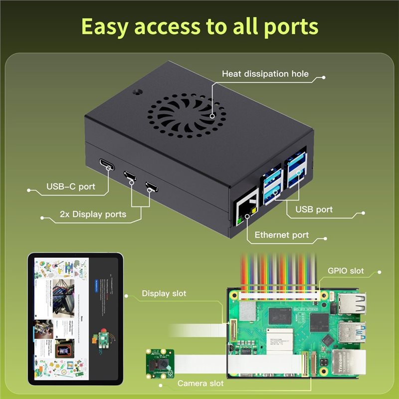 AS95-Irasptek Başlangıç ​​Kiti - Raspberry Pi 5 8Gb Board incelemesi ve fiyatı