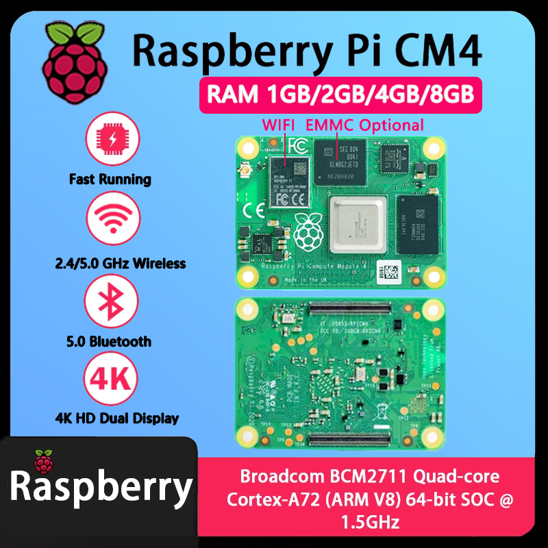 Raspberry Pi CM4 1GB/2GB/4GB/8 - Raspberry Pi Compute Module 4 8Gb 32Gb Emmc incelemesi ve fiyatı