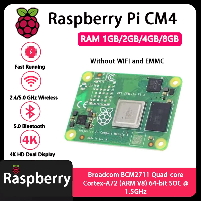 Raspberry Pi CM4 1GB/2GB/4GB/8 - Raspberry Pi Compute Module 4 8Gb 32Gb Emmc incelemesi ve fiyatı