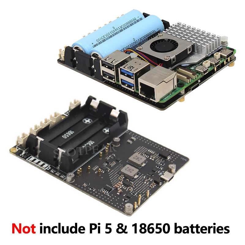Raspberry Pi 5 18650 UPS Kartı - Raspberry Pi Uninterrupted Power Supply Ups 18650 incelemesi ve fiyatı