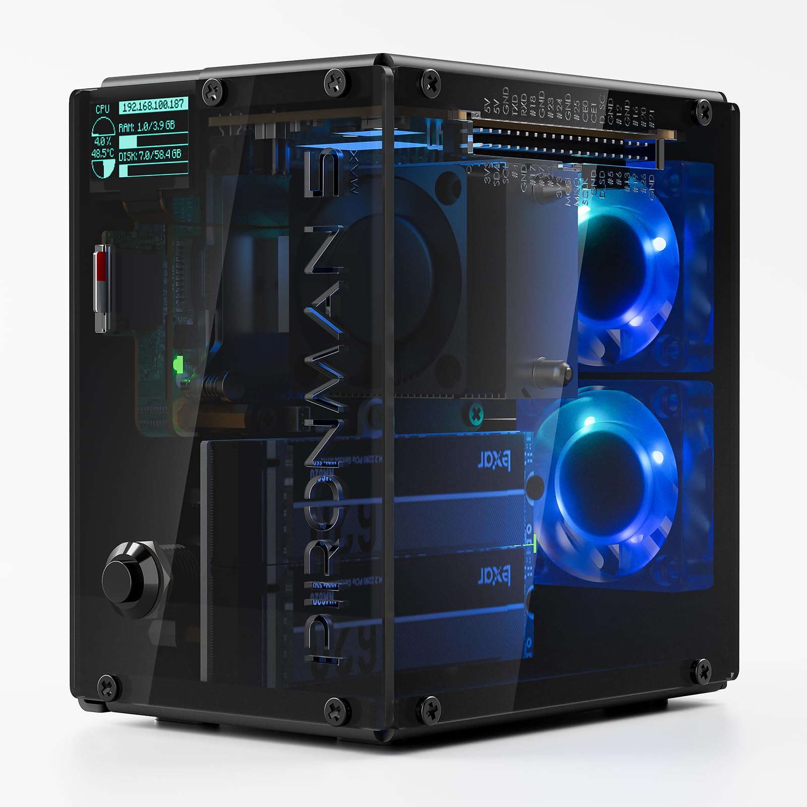 Pironman 5-MAX Çift NVMe M.2 S - Raspberry Pi Ai Kit Hailo-8L incelemesi ve fiyatı