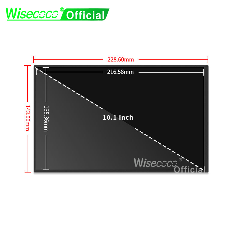 Wisecoco ahududu Pi için 10.1  - Raspberry Pi 10.1 Inch Capacitive Touch Screen Ips incelemesi ve fiyatı
