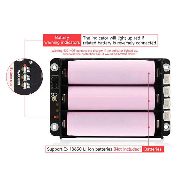 Raspberry Pi 5 UPS HAT Desteği - Raspberry Pi Uninterrupted Power Supply Ups 18650 incelemesi ve fiyatı