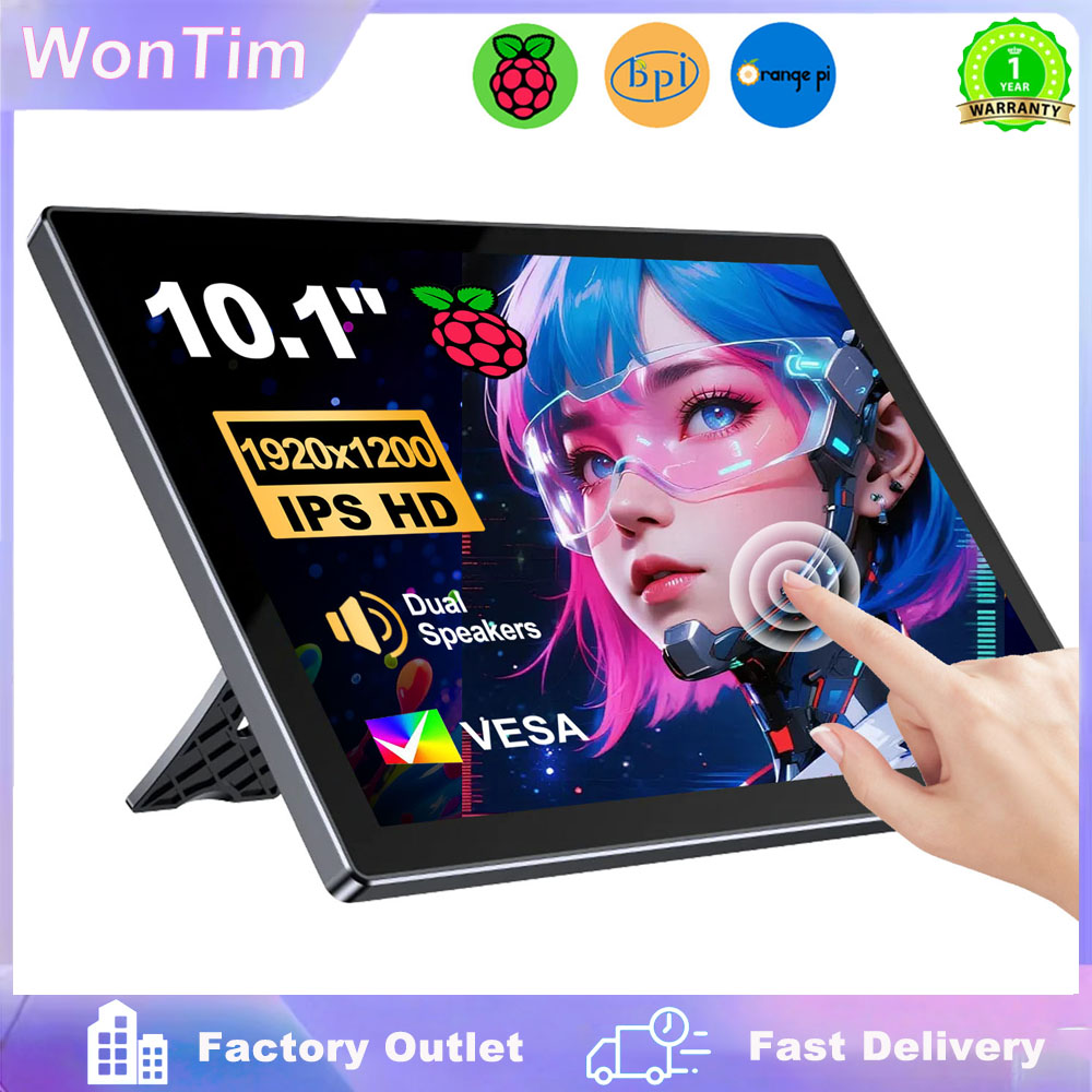 10.1 İnç Raspberry Pi 5 4/3/B/ - Raspberry Pi 10.1 Inch Capacitive Touch Screen Ips incelemesi ve fiyatı