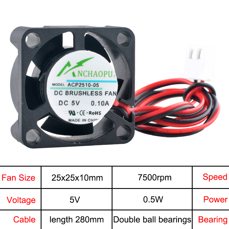 ANCHAOPU 2.5cm 25mm Fan 25x25x - Raspberry Pi Water Cooling Kit incelemesi ve fiyatı