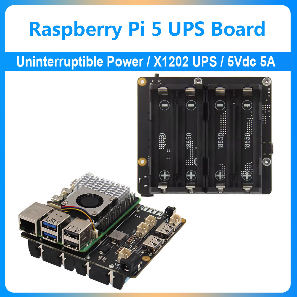 Raspberry Pi 5 UPS Genişletme  - Raspberry Pi Uninterrupted Power Supply Ups 18650 incelemesi ve fiyatı