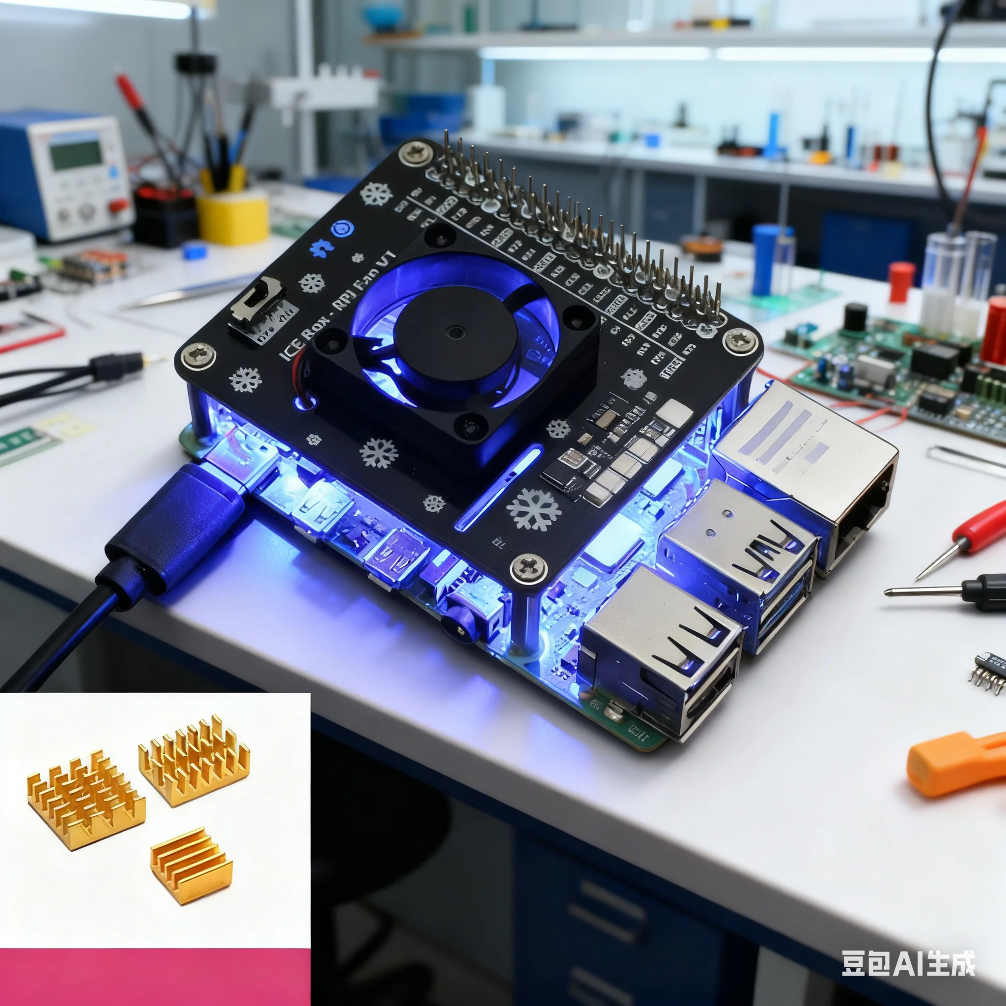 Raspberry Pi 5/4B/3B+ için Akt - Raspberry Pi Water Cooling Kit incelemesi ve fiyatı